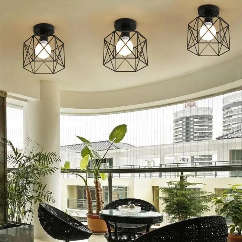 Karah - Industrial Semi Flush Mount Light