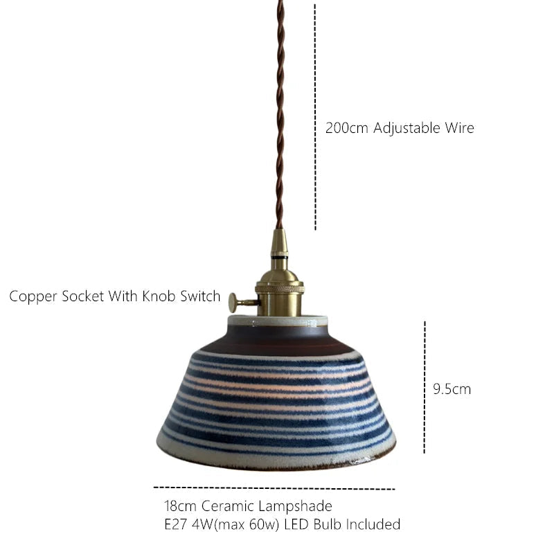 Ronja – Hand-Painted Ceramic Pendant Light