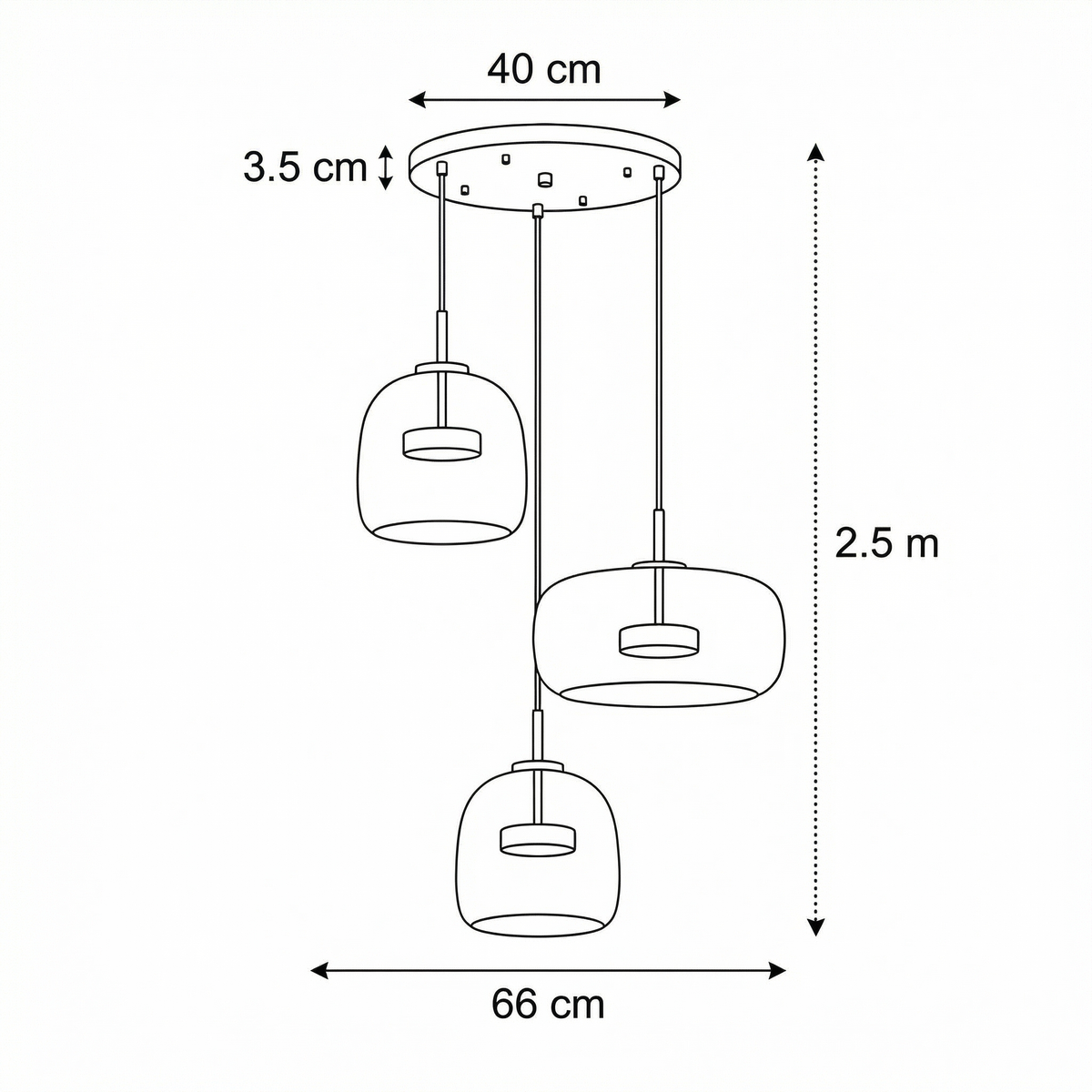 Astrid - Modern Nordic Glass Pendant Light