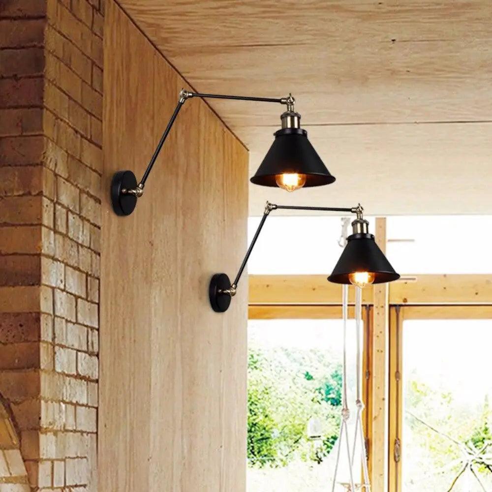 Alaine - Industrial Plug In Wall Sconce