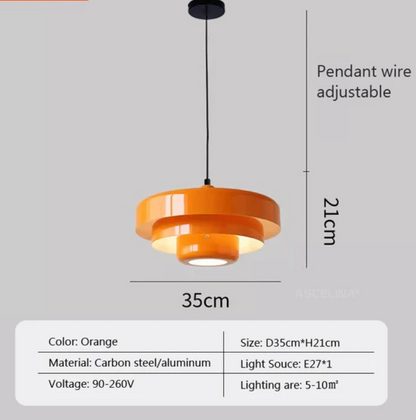 Aksel - Retro Orange Pendant Lamp Bauhaus Furniture