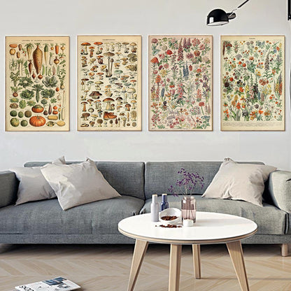 "Lemmikki" Vintage Botanical Prints Canvas Collection