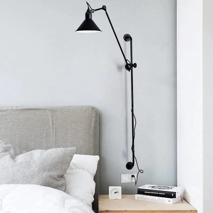 Haley - Industrial Plug In Wall Sconce