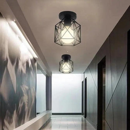 Karah - Industrial Semi Flush Mount Light