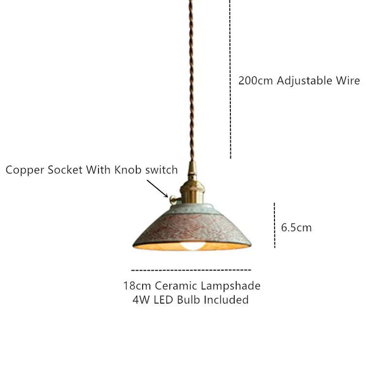 Ronja – Hand-Painted Ceramic Pendant Light
