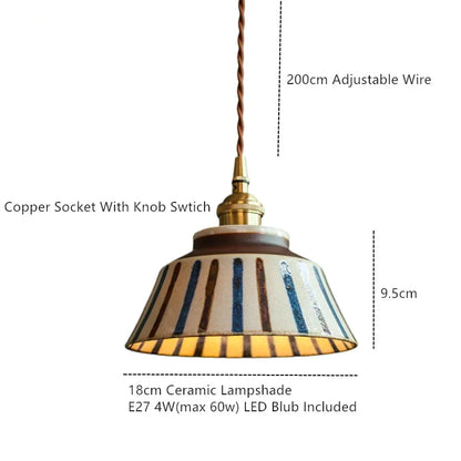 Ronja – Hand-Painted Ceramic Pendant Light