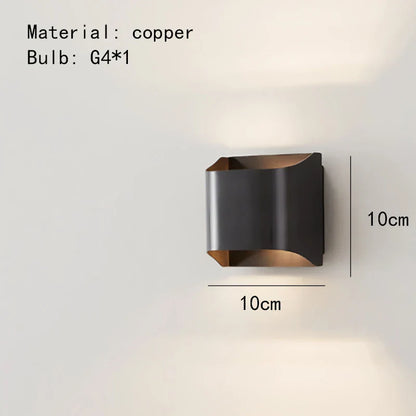 Yrsa - Modern Brass LED Wall Lamp Foyer