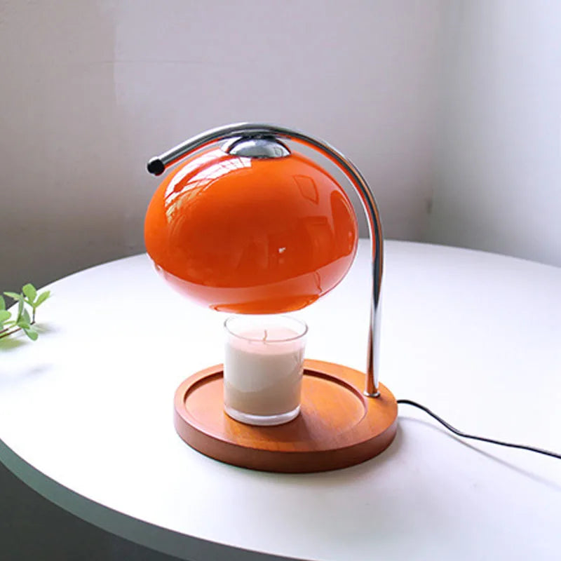 Gry - Vintage Glass Table Lamp Candle Warmer Lamp Bauhaus Furniture