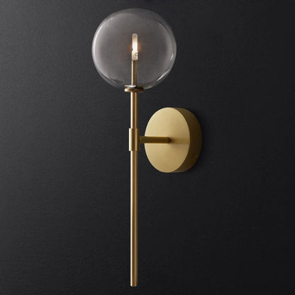 Hillevi - Retro Clear Glass Wall Lamp