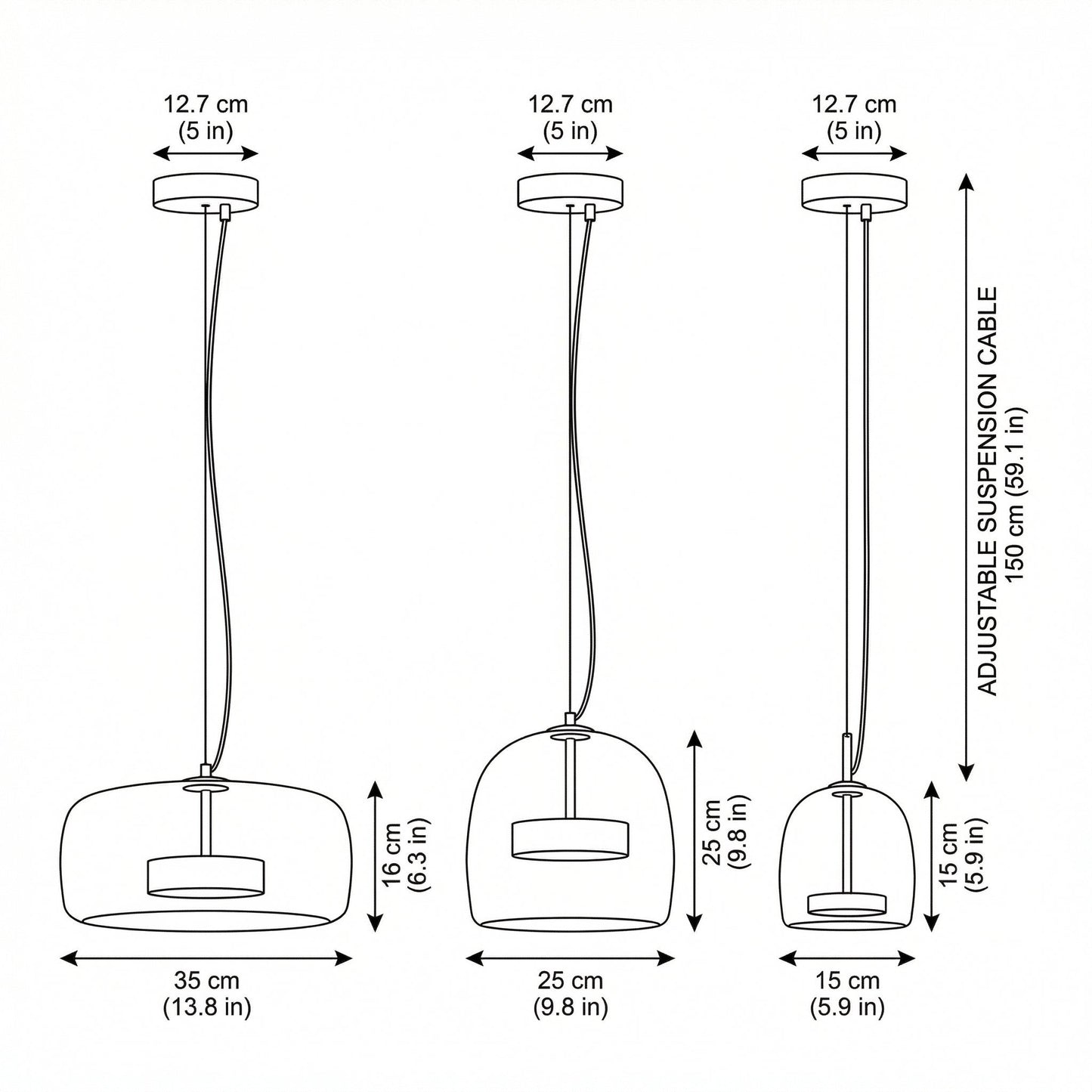 Astrid - Modern Nordic Glass Pendant Light