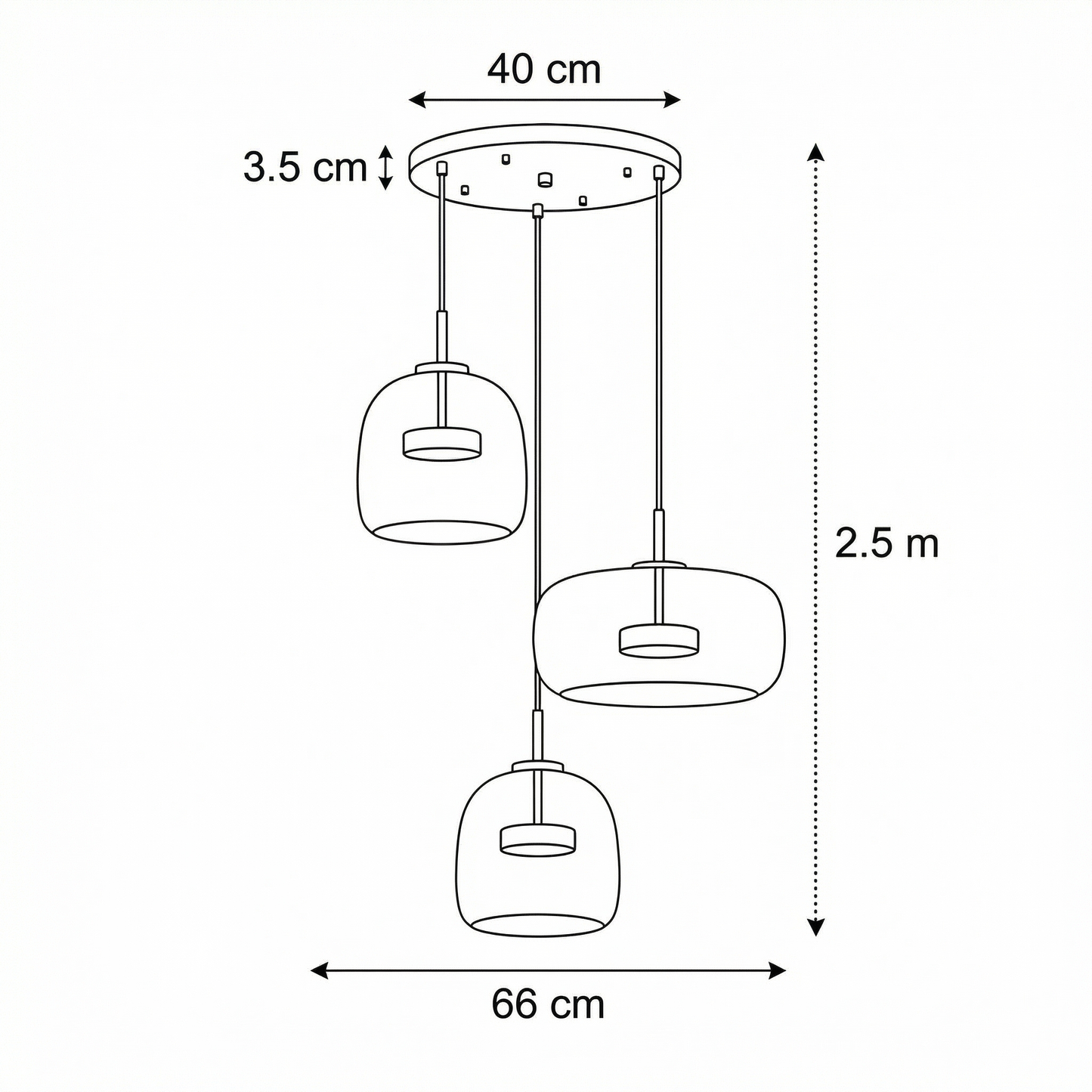 Astrid - Modern Nordic Glass Pendant Light