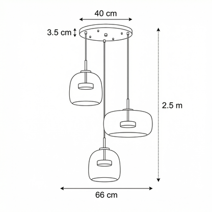 Astrid - Modern Nordic Glass Pendant Light