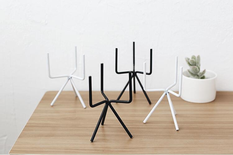 Ida - Ceramic Flower Planters with Modern Stand