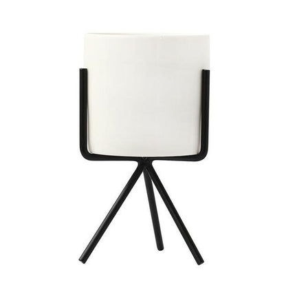 Ida - Ceramic Flower Planters with Modern Stand