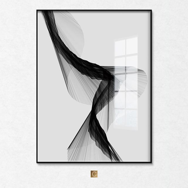 "Nakskov's Black & White" - Stretched Canvas