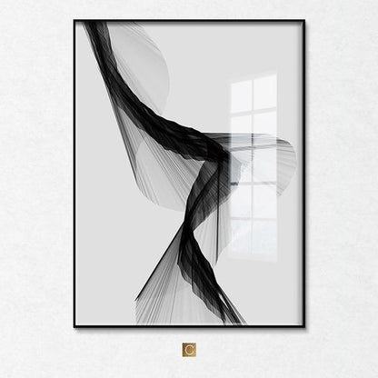 "Nakskov's Black & White" - Stretched Canvas
